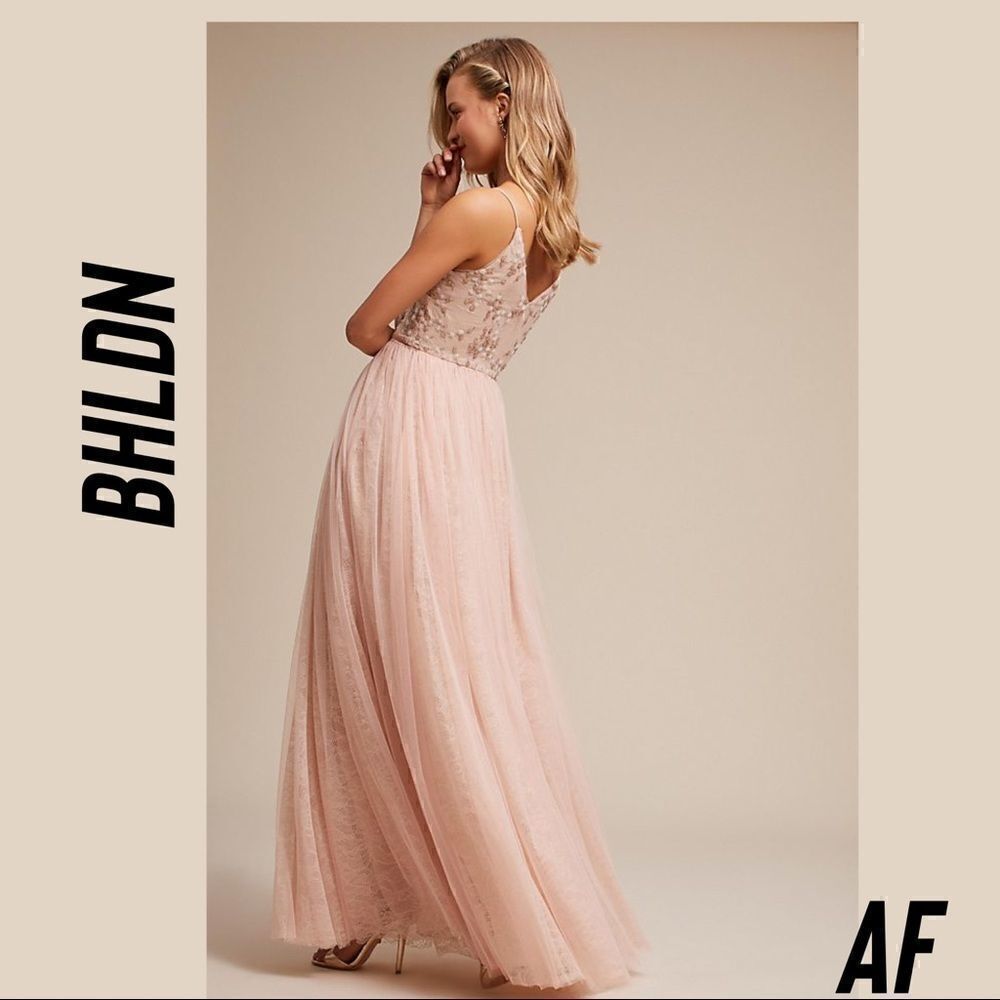 BHLDN BY ADRIANNA PAPELL CUNY DRESS NEW ROSE SIZE 12 - Picture 3 of 11
